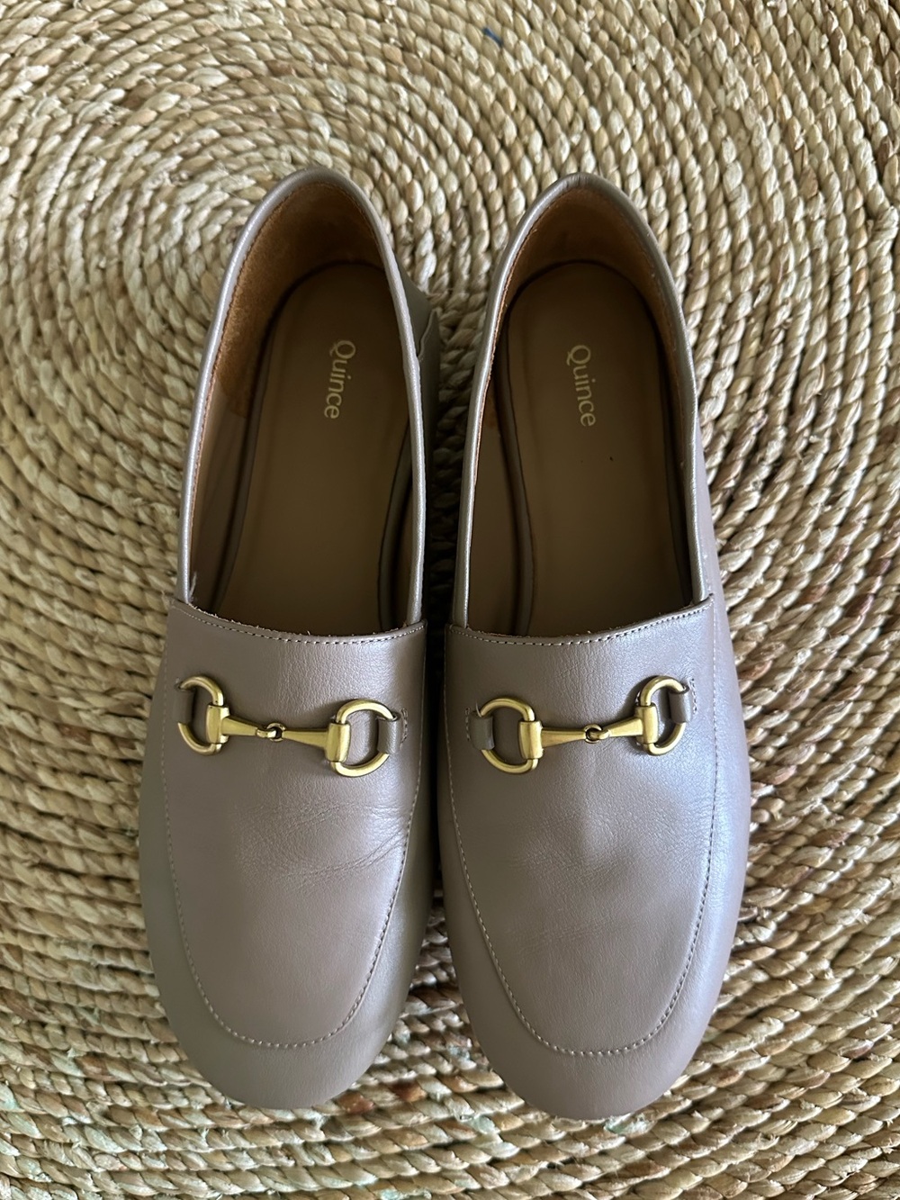 Quince Italian Leather Horsebit Loafers in the color soft brown
